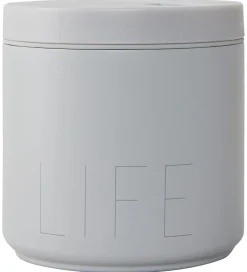 Design Letters Madkasse m. Gaffel - Thermo Lunch Box - Stor - Gr