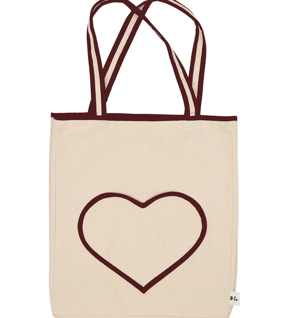 Design Letters Mulepose - In My Heart - Natural /Syrrah Burgundy