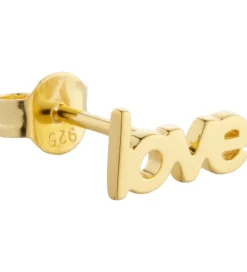 Design Letters Ørering - 1 stk. - LOVE - 18K Guldbelagt