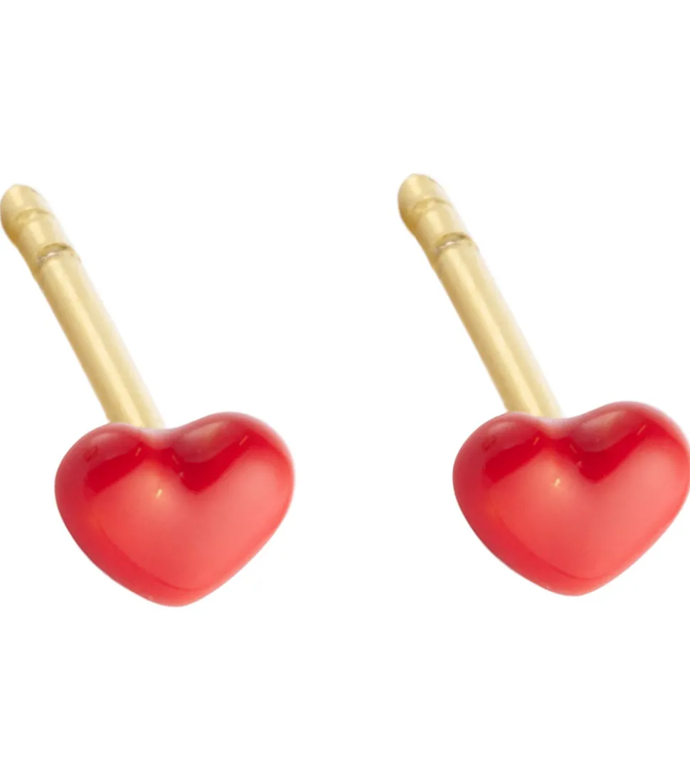 Design Letters Øreringe - 2 stk. - Little Big Love - 18K Guldbel
