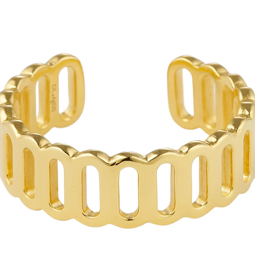 Design Letters Ring - Link Together - Guld