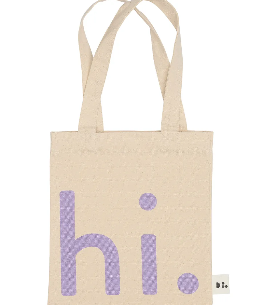 Design Letters Shopper - Lille - Hi - Natur/Lilla