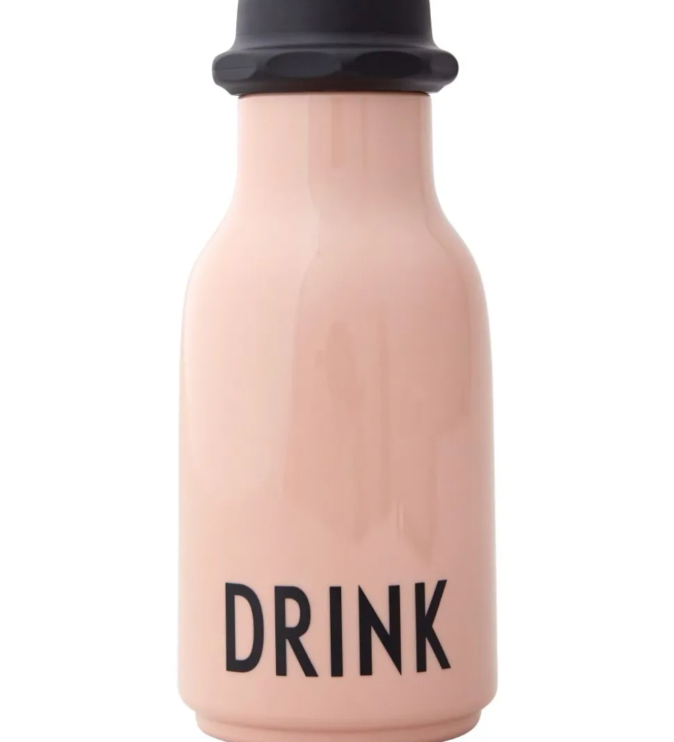 Design Letters Vandflaske - 330 ml - Powder Rose m. Tekst