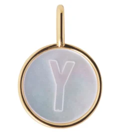 Design Letters Vedhæng Til Halskæde - Y - Pearl Gold