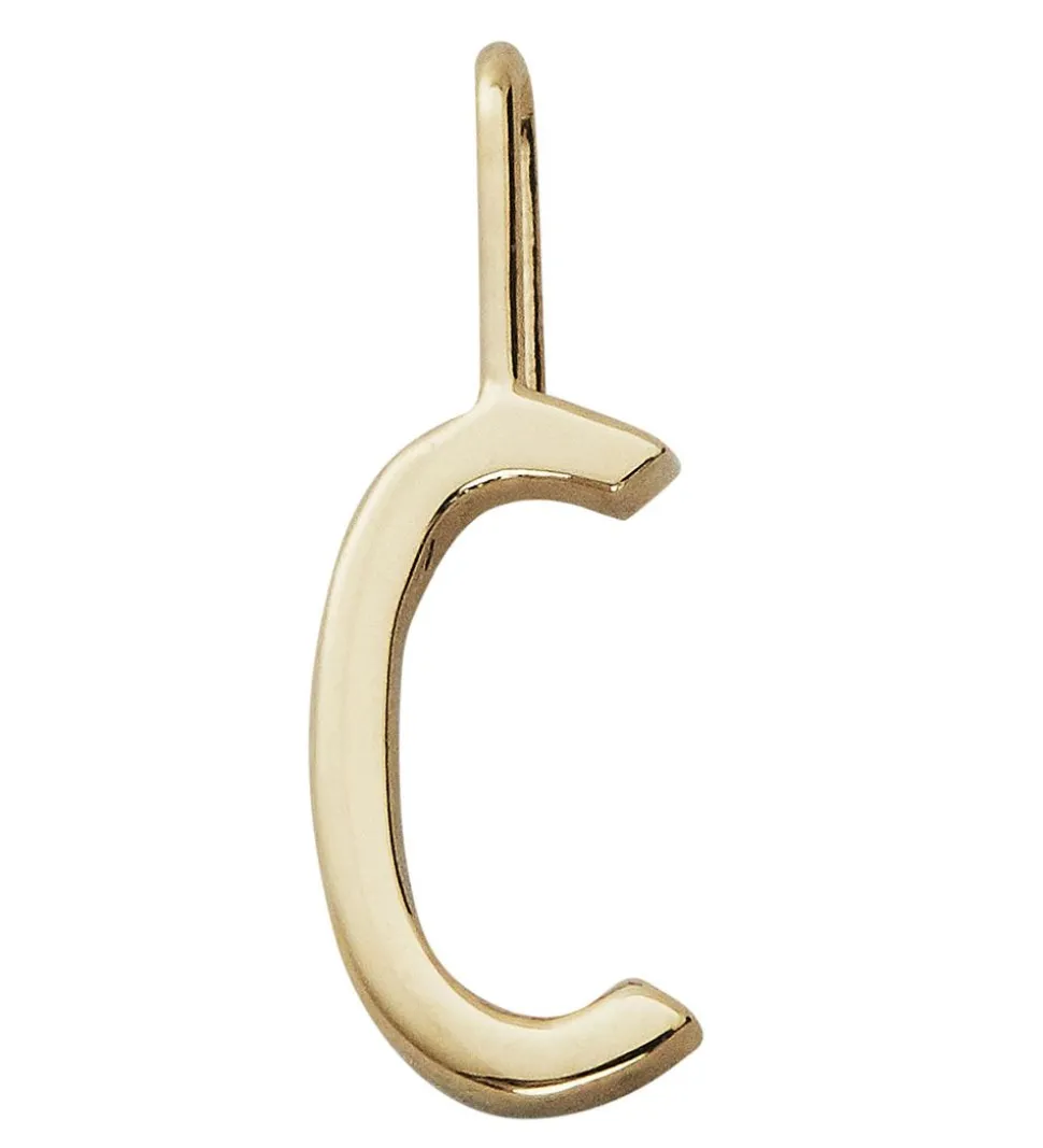 Design Letters Vedhæng Til Halskæde - C - 18 K Guldbelagt