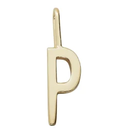 Design Letters Vedhæng Til Halskæde - P - 18 K Guldbelagt