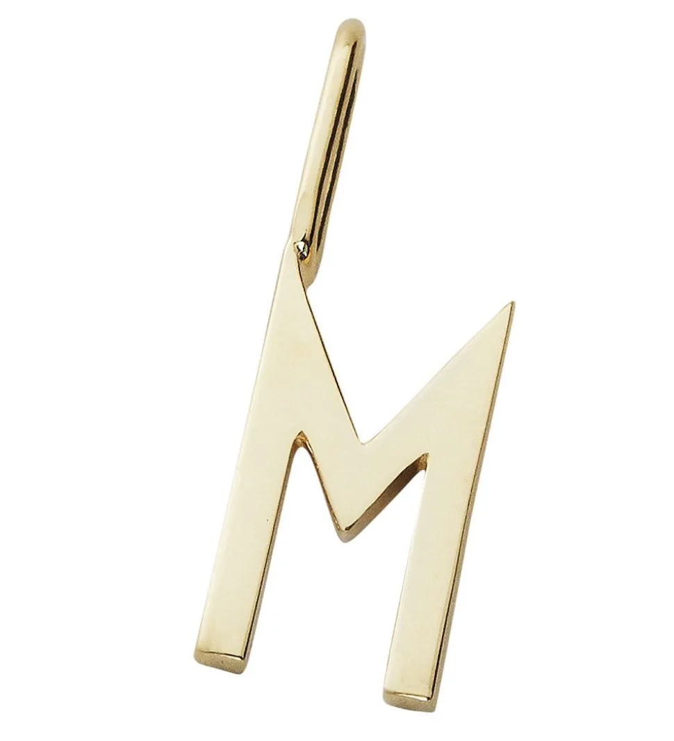 Design Letters Vedhæng Til Halskæde - M - 18 K Guldbelagt