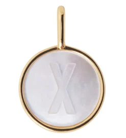 Design Letters Vedhæng Til Halskæde - X - Pearl Gold