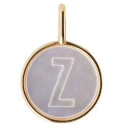 Design Letters Vedhæng Til Halskæde - Z - Pearl Gold