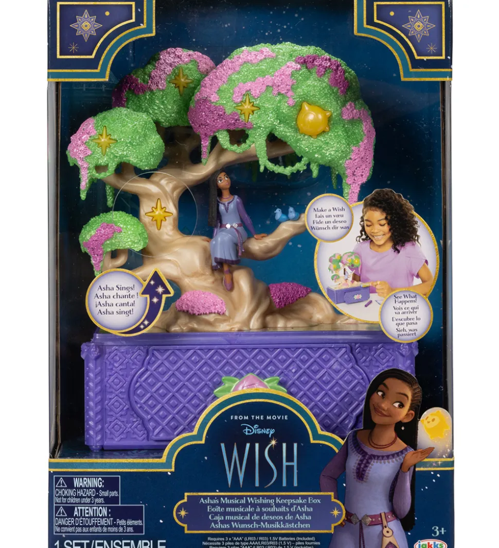 Disney Wish Ønskeskrin m. Lys/Lyd - Ashas Ønsketræ