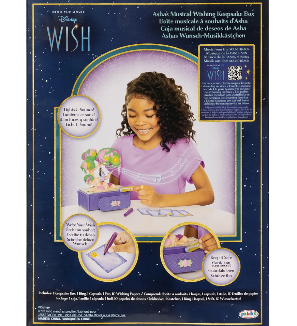 Disney Wish Ønskeskrin m. Lys/Lyd - Ashas Ønsketræ