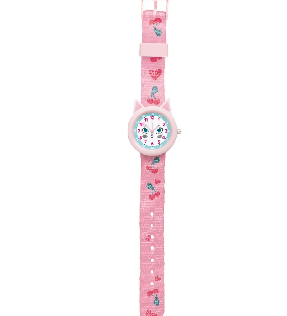 Djeco Armbåndsur - Pink m. Kat