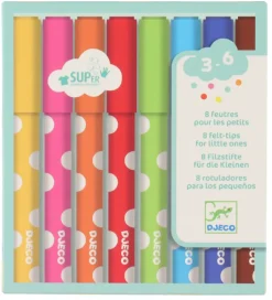 Djeco Tuscher - 8 stk. - Multifarvet