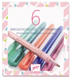 Djeco Tuscher - 6 stk. - Pastel m. Glimmer