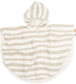 Done By Deer Badeponcho - 68x50 cm - Stripes Sand