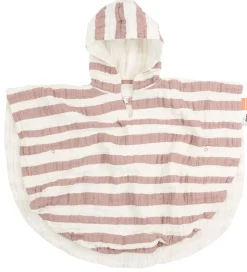 Done By Deer Badeponcho - 68x50 cm - Stripes Powder