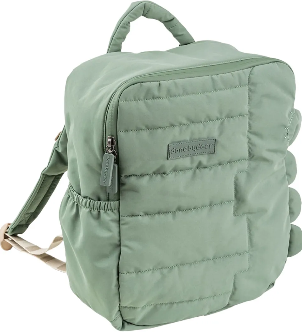 Done By Deer Rygsæk - Quilted - Croco Green