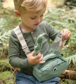Done by Deer Skuldertaske - Quilted Cross-Over Kids - Croco Gree