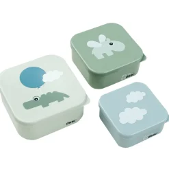 Done By Deer Snackbox - Happy Clouds - 3-pak - Grøn