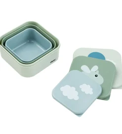 Done By Deer Snackbox - Happy Clouds - 3-pak - Grøn