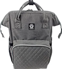 Dooky Pusletaske Rygsæk - Stor - Grey Melange
