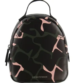 Emporio Armani Rygsæk - Sort m. Army/Rosa Print