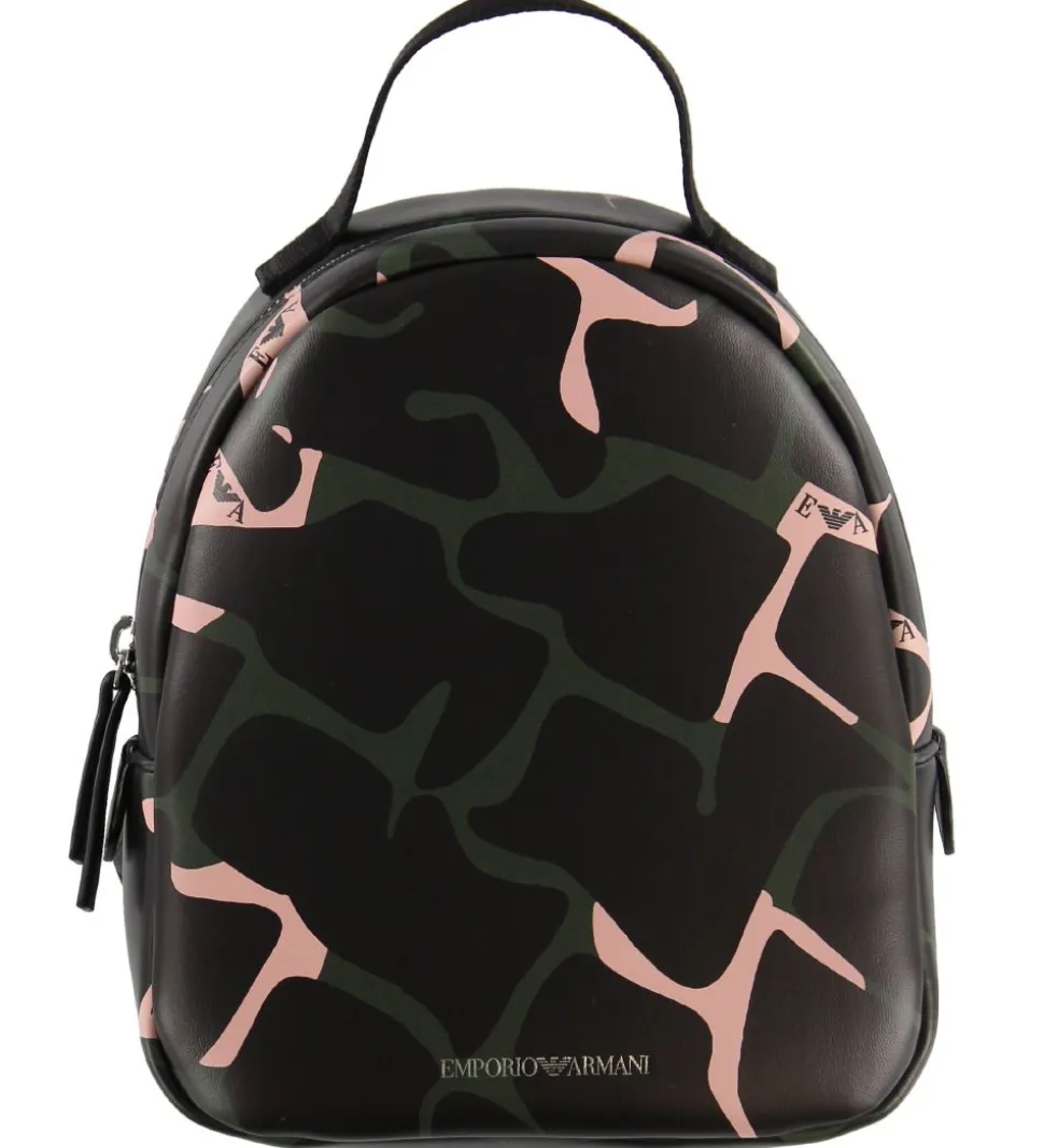 Emporio Armani Rygsæk - Sort m. Army/Rosa Print