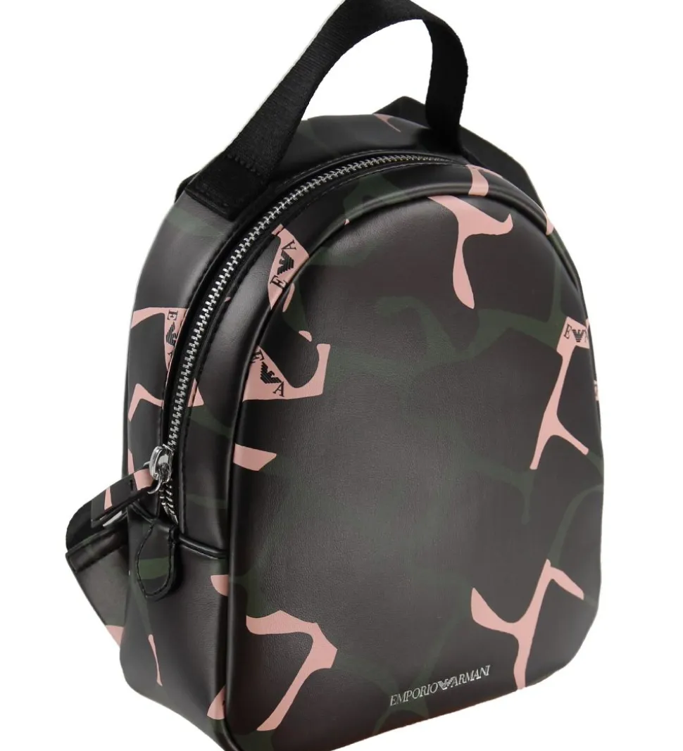 Emporio Armani Rygsæk - Sort m. Army/Rosa Print