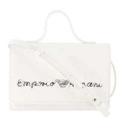 Emporio Armani Skuldertaske - Hvid m. Signatur