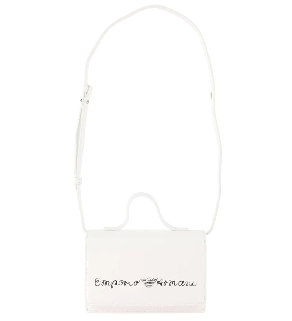 Emporio Armani Skuldertaske - Hvid m. Signatur