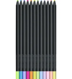Faber-Castell Farveblyanter - Trekantet - 12 stk - Neon/Pastel