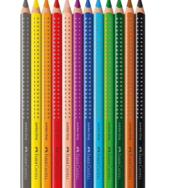 Faber-Castell Farveblyanter - Jumbo Grip - Akvarel - 12 stk - Mu