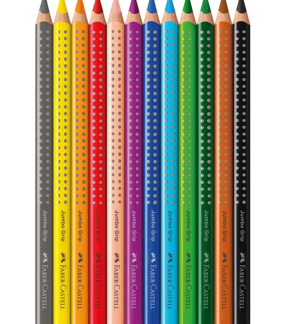 Faber-Castell Farveblyanter - Jumbo Grip - Akvarel - 12 stk - Mu