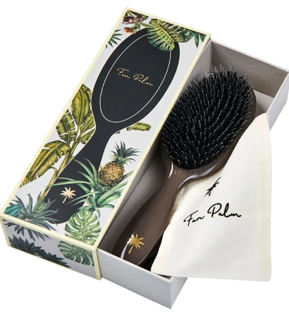 Fan Palm Hårbørste - Medium - Mink