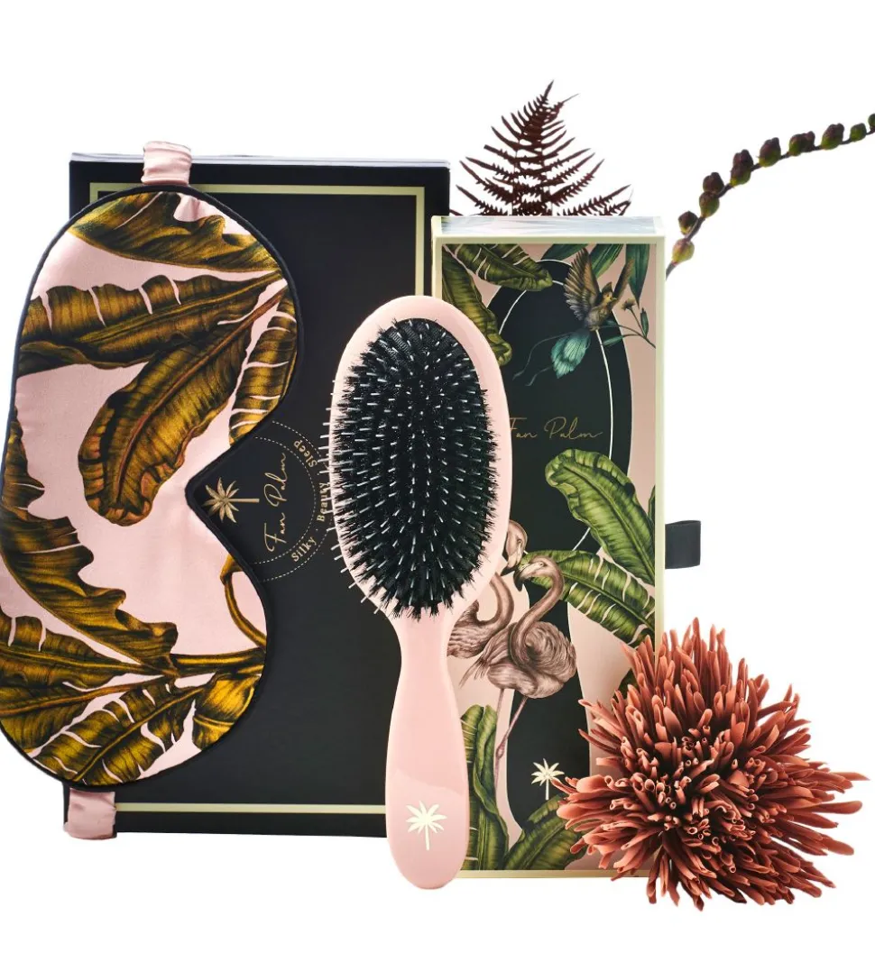 Fan Palm Hårbørste - Medium - Blush