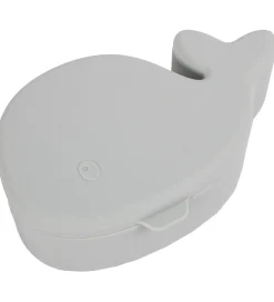 Filibabba Snackbox - Silikone - Hvalen Christian - Pearl Blue