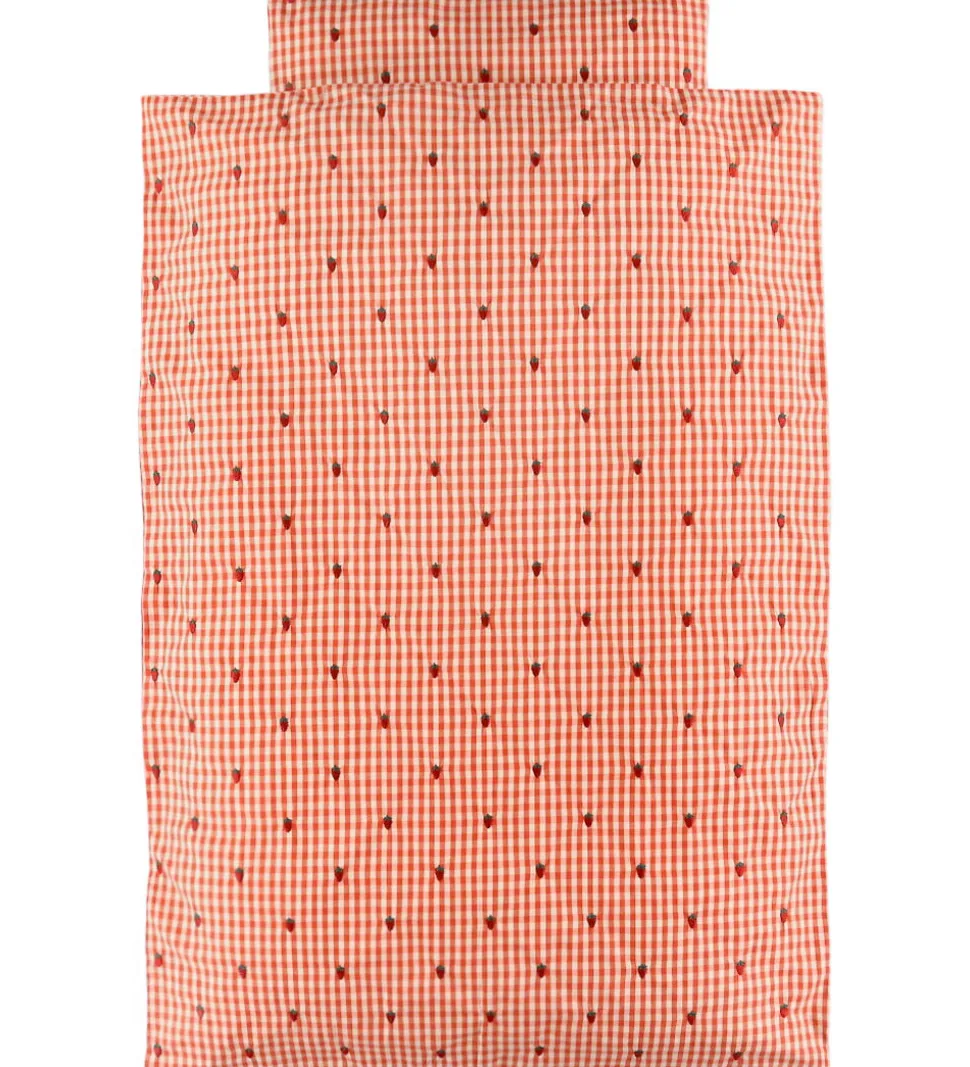 Flöss Sengetøj - Baby - Molly - Berry Gingham