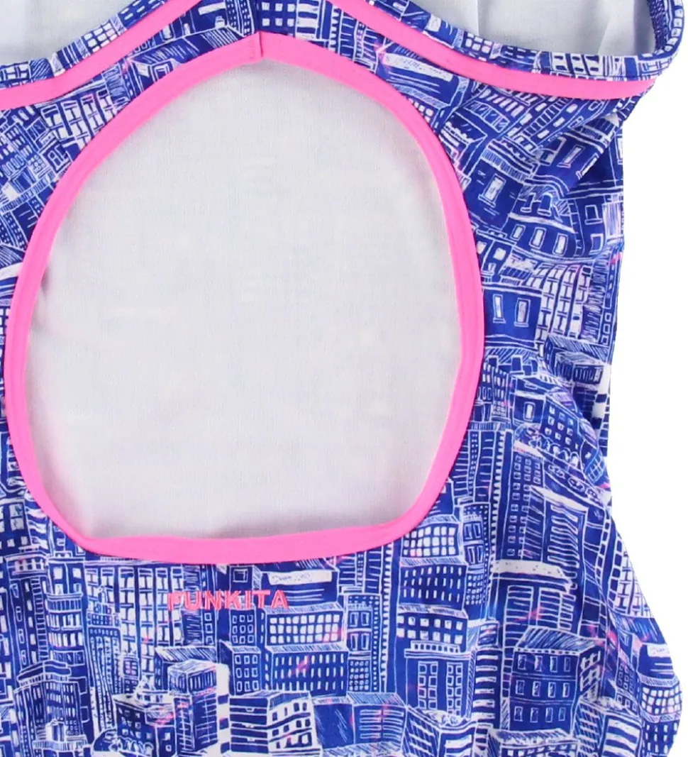 Funkita Badedragt - Diamond Back - UV50+ - Sky City
