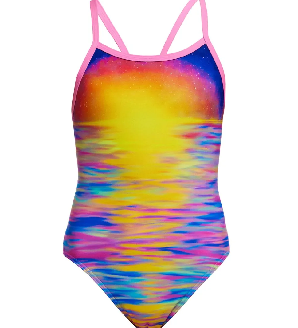Funkita Badedragt - Single Strap - UV50+ - Darkinjung Sunset