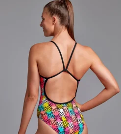 Funkita Badedragt - UV50+ - Single Strap - Pino Punch m. Ananass