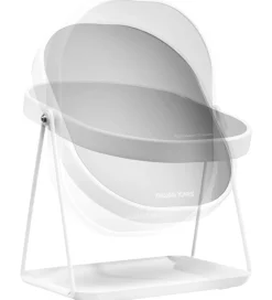 Gillian Jones Bordspejl - Oval - Forstørrelse/Bakke - Hvid