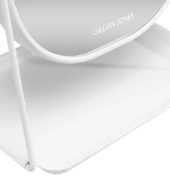 Gillian Jones Bordspejl - Oval - Forstørrelse/Bakke - Hvid
