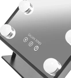 Gillian Jones Makeupspejl - 9 LED/Touch - Sort