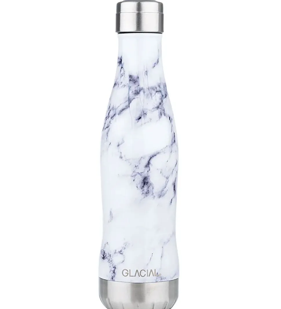Glacial Termoflaske - 400 ml - White Marble