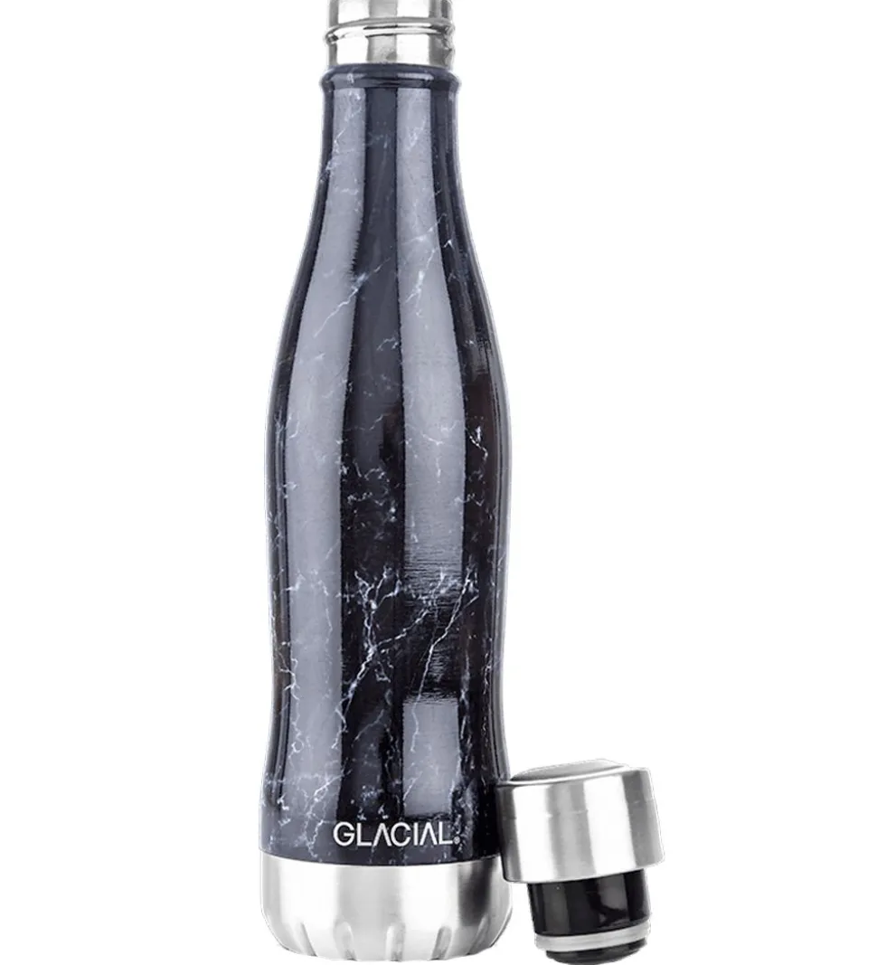 Glacial Termoflaske - 400 ml - Black Marble