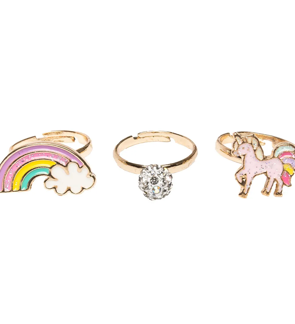 Great Pretenders Ringe - 3-pak - Boutique Unicorn Butterfly