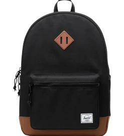 Herschel Rygsæk - Heritage Youth - 26 L - Sort/Saddle Brown