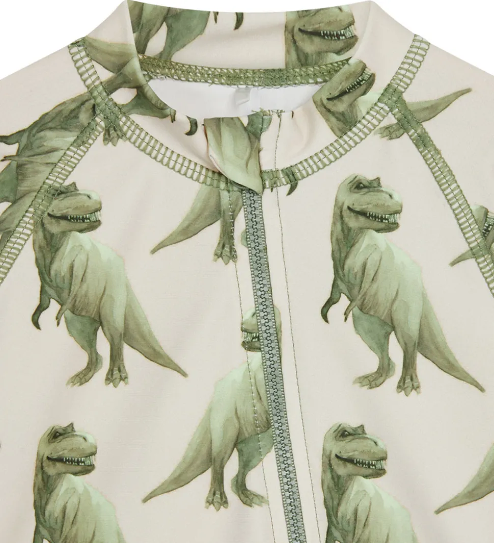 Hust and Claire Badeheldragt - Malaz - UV50+ - Seagrass m. Dinos