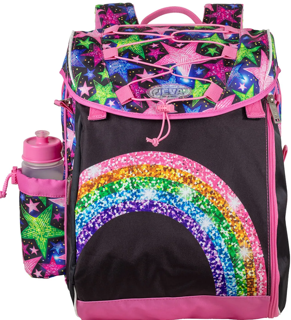 Jeva Skoletaske - Intermediate - Shimmer Rainbow