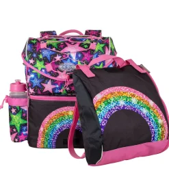 Jeva Skoletaske - Intermediate - Shimmer Rainbow
